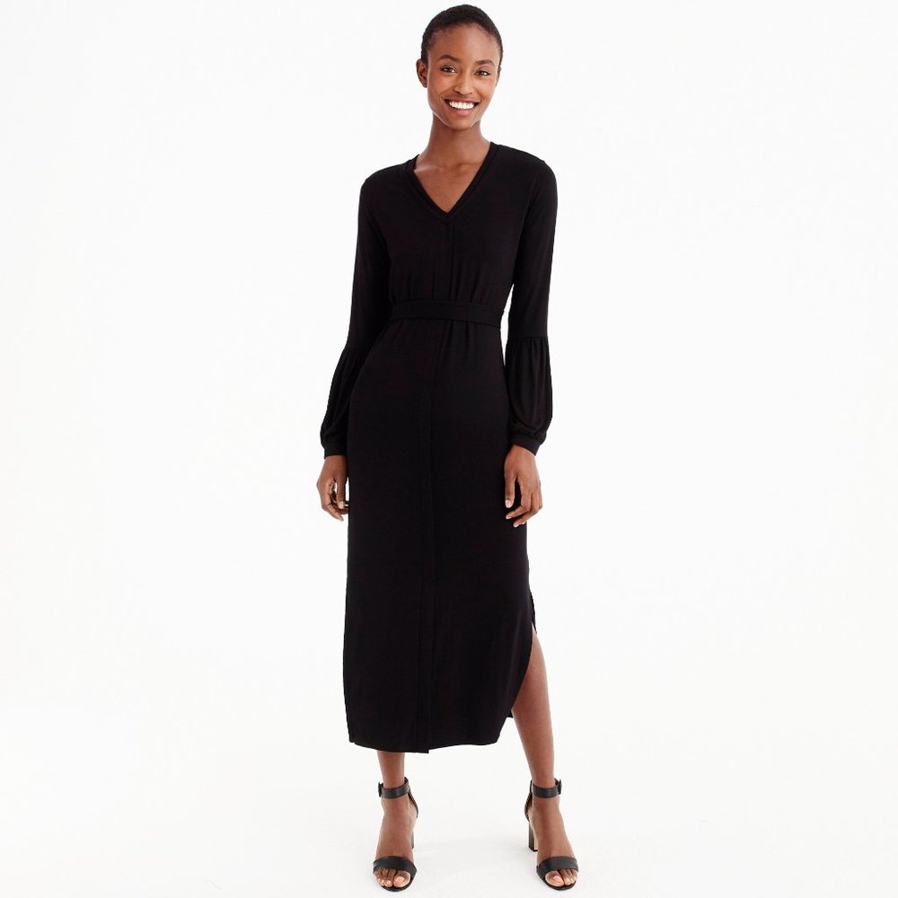 NWT Womens Size Small Universal Standard x J. Crew Balloon Sleeve Maxi Dress